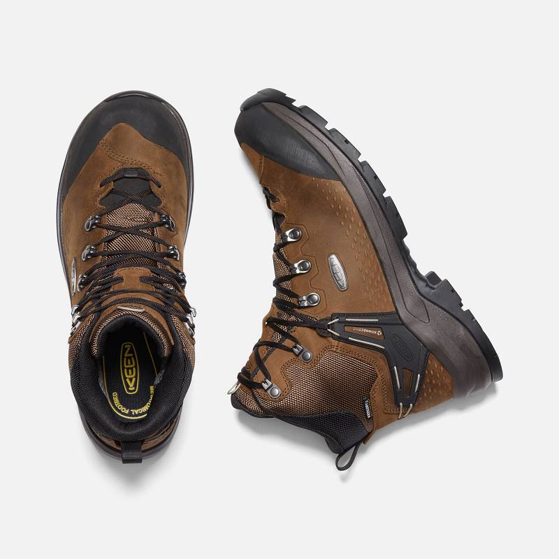 Keen Wild Sky Waterproof Wanderstiefel Herren DE-70159 Dark Earth/Black - Keen Herrenschuhe Braun